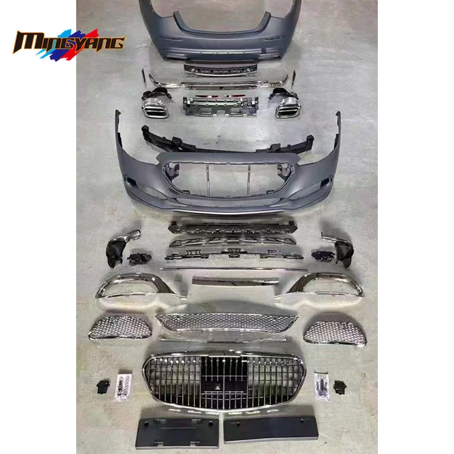 

High Quality PP Plastics Maybach Design Body Kit Car Bumpers for Mercedes BENZ W213 NEW E Class 2020