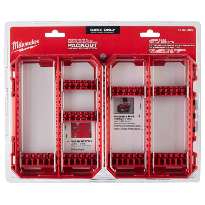 Milwaukee 48-32-9922 Convenient Style Customizable Large Case Impact Durable Driver Accessories