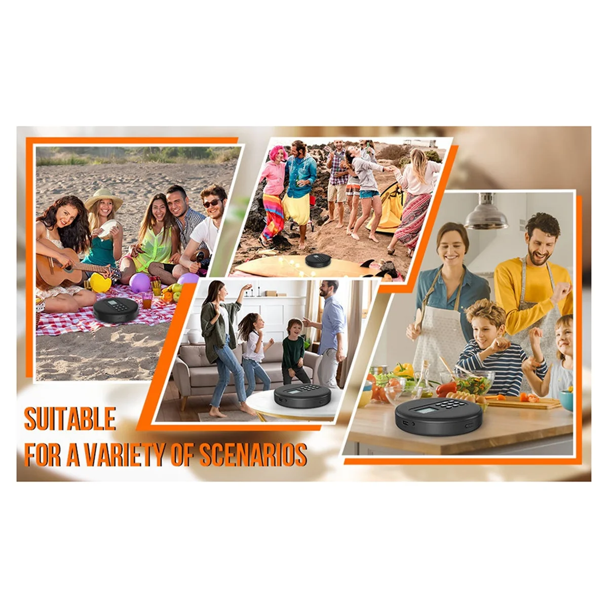 مشغل أقراص مضغوطة موثوق به مع مكبرات الصوت: مشغل أقراص مضغوطة Walkman قابل لإعادة الشحن، مشغل أقراص مضغوطة Discman مع سماعات الرأس مسجل MP3/CD/USB-ABDQ