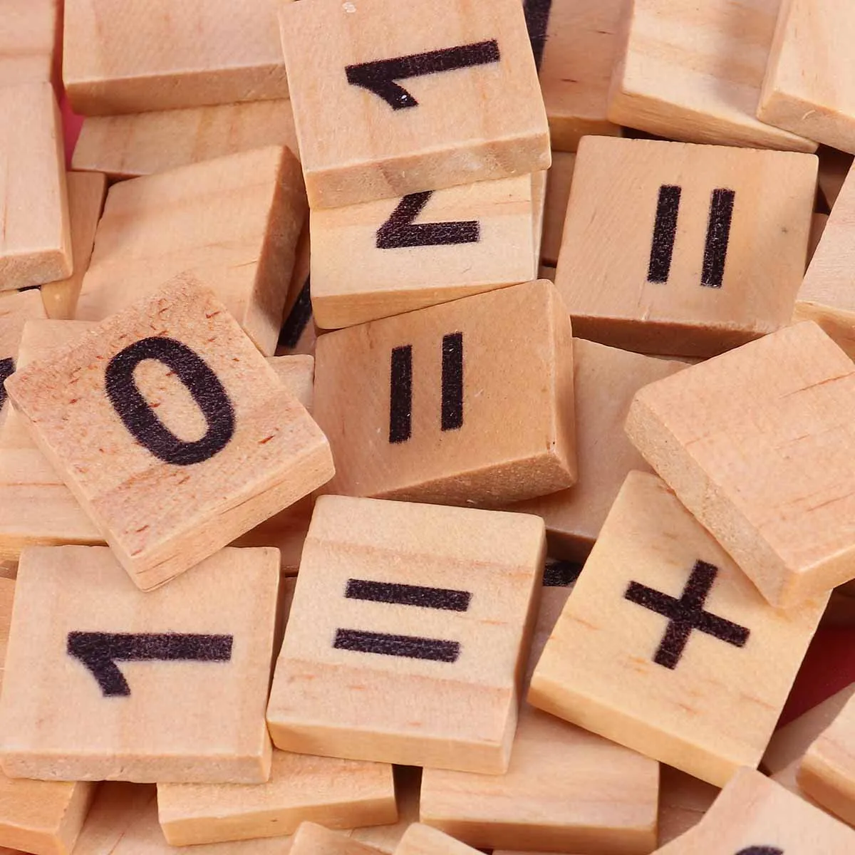 100 Stück Zahlenpuzzle Holzklötze, pädagogisches frühes Lernspiel, Holzspäne für Kinder, Erkenntnis, Mathematikentwicklung