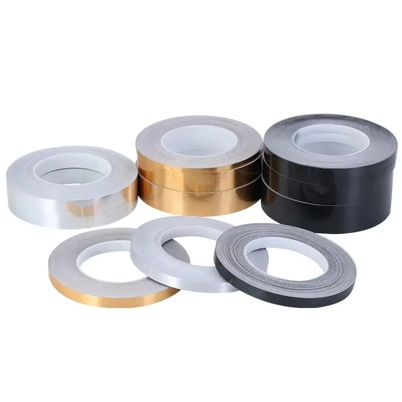 20m Self-Adhesive Tile Stickers Tape Floor Waterproof Wall Gap Sealing Strip Gold Silver Tile Beauty Seam Sticker HomeDecoration