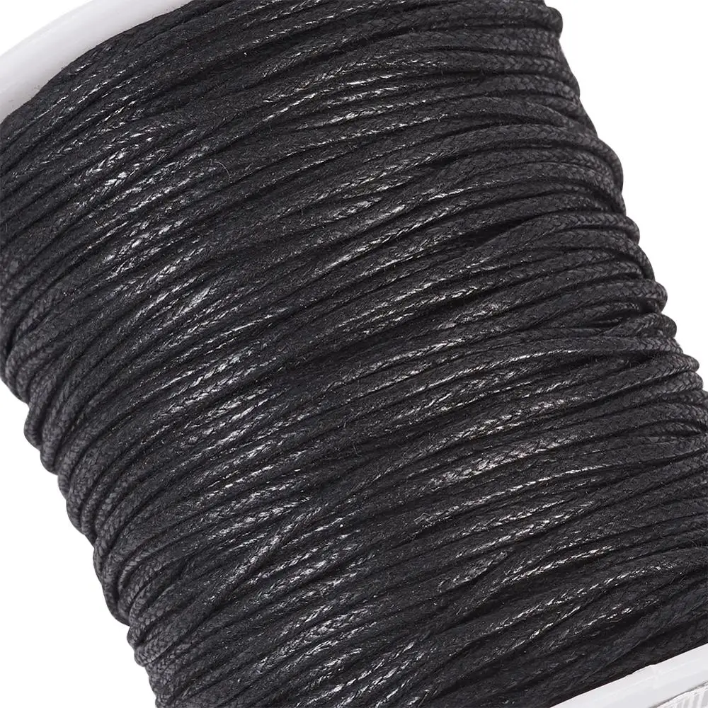 1 Roll 1.5mm Waxed Cotton Thread Cords for Bracelets Necklace Jewelry DIY Making Accessories,about 100yards/roll F50