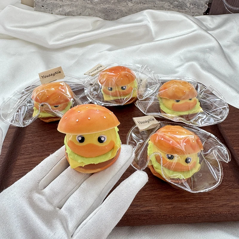 Cute slow-rising duck burger squishy toy