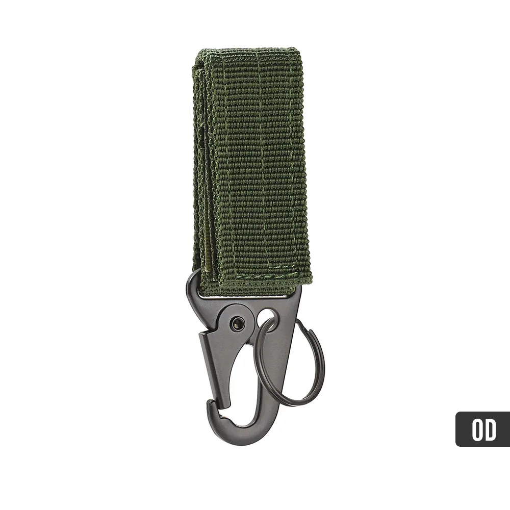Karabiner Hochfester Nylon-Schlüsselhaken MOLLE Gurtband Schnalle Hängesystem Gürtelschnalle Hängendes Camping-Wanderzubehör