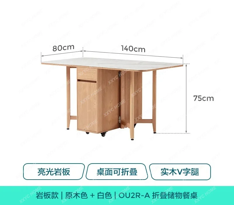 

Mid Century Foldable Dining Tables Modern Design Unique No Chair Dining Tables Multifunctional Rustic Furnitures