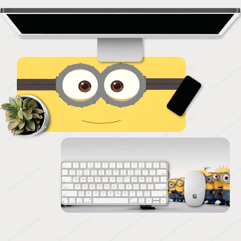 Funny Cartoon M-Minion Mousepad Gaming Mouse pad Gamer Pc Accessories Deskmat Keyboard Mat Desk Protector Mause Pads