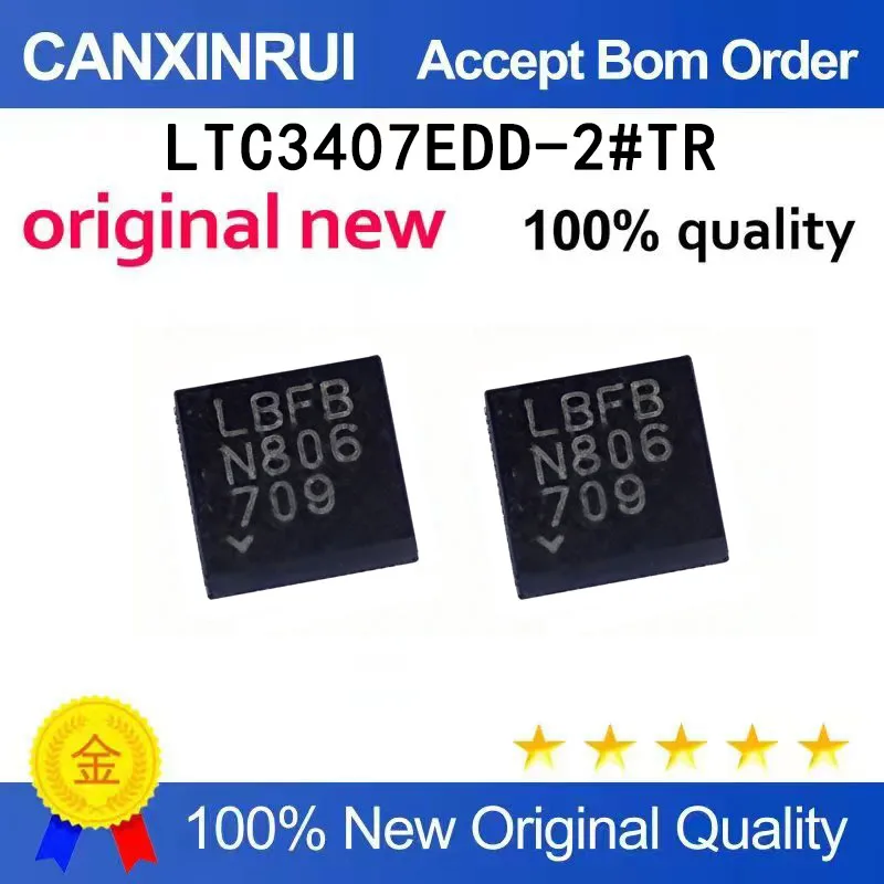 

（5-100 pieces）New stock LTC3407EDD-2 # TR LTC3407 silk screen LBFB QFN10