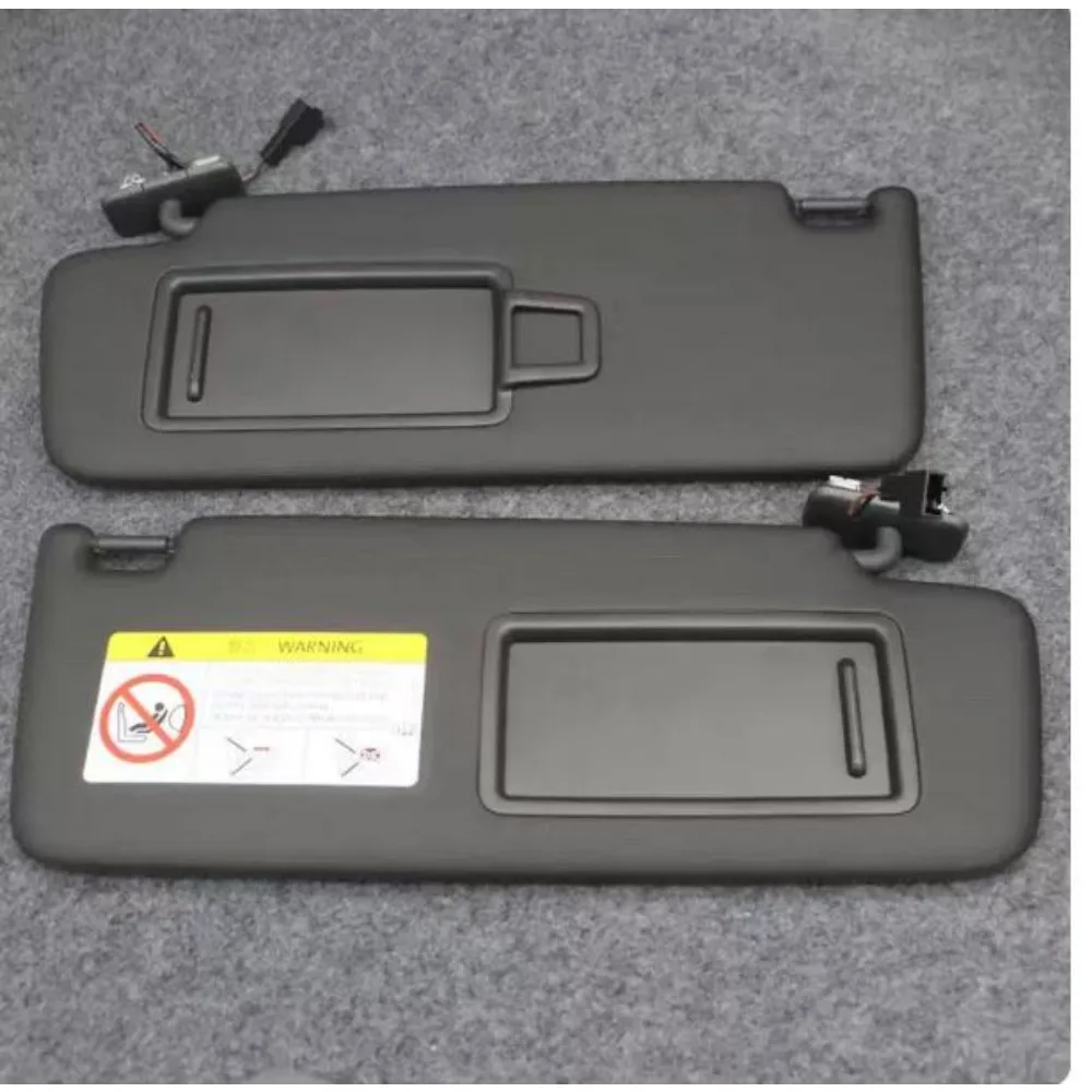 1PC Brand New Black Sun Visor with Vanity Mirror for VW T-Roc Sagitar Tharu Phideon C-Trek Variant Golf Mk7 Mk8