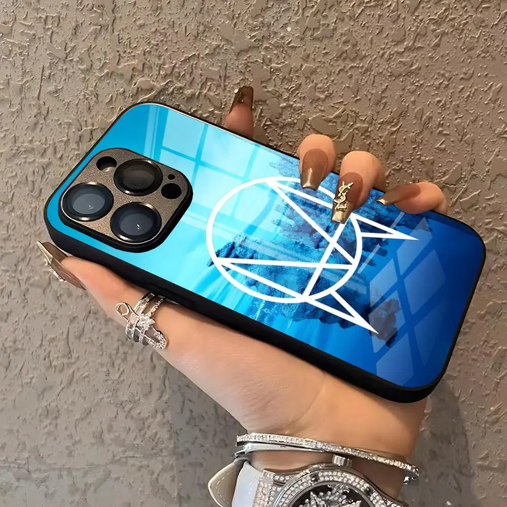 Owsla dj cantor caso de telefone para iphone 16 15 14 13 plus 12 11 pro xs max capa design vidro cove