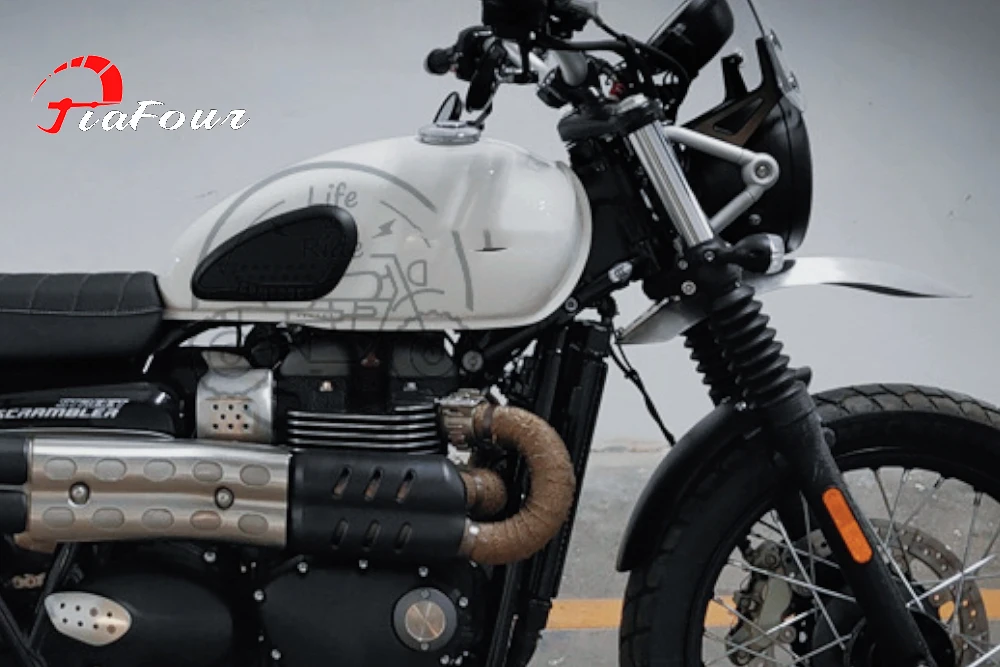 FIT For Street Twin 900 Speed Twin 900 Street Scrambler 900 Motorcycle Mudguards Front High Mounted Fender Splash Guard - Image 5