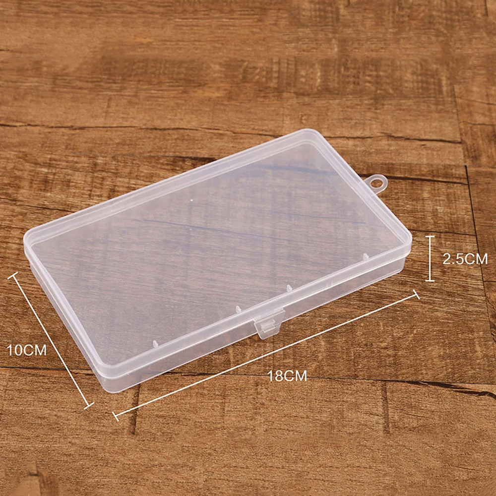 Component Rectangular Transparent Plastic Case Banknote Cases Sample Box Mask Holder Mask Box Card Storage Box Packaging Case