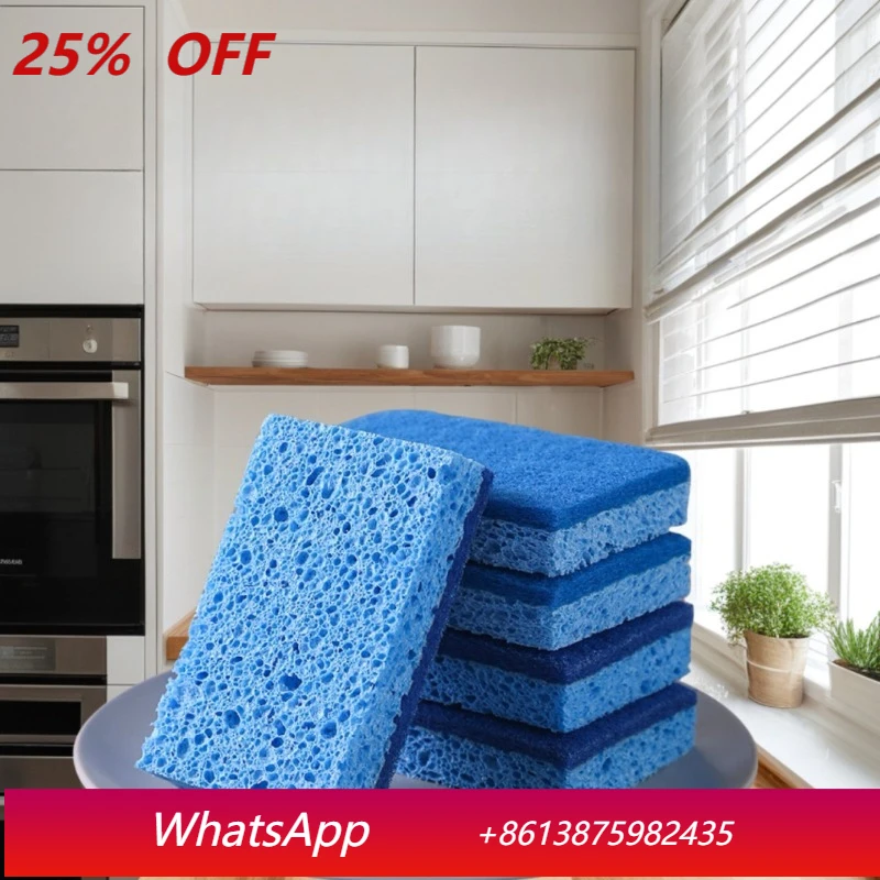 

LMM double-layer thickened wood pulp cotton scouring cloth for kitchen non-oil household