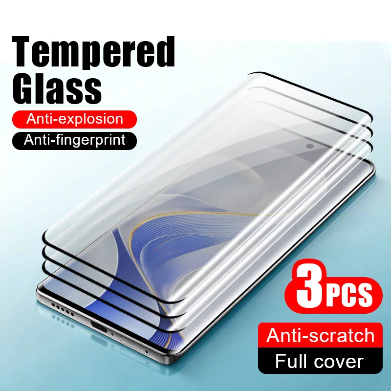 3pcs full cover tempered glass smartphone for vivo NEX 3 3S phone screen protector film X100 Ultra X90 X80 X70 X60 Pro S19 S18