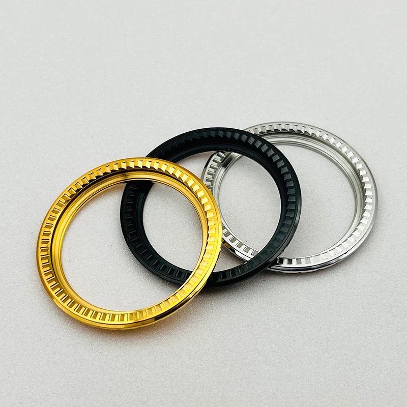 Корпуса часов с PVD-золотого, серебристого и черного цвета, ободки с наклонным безелем, подходят для Seiko SKX007 SKX009 SKX011 SRPD, ремонт часов, запасные части