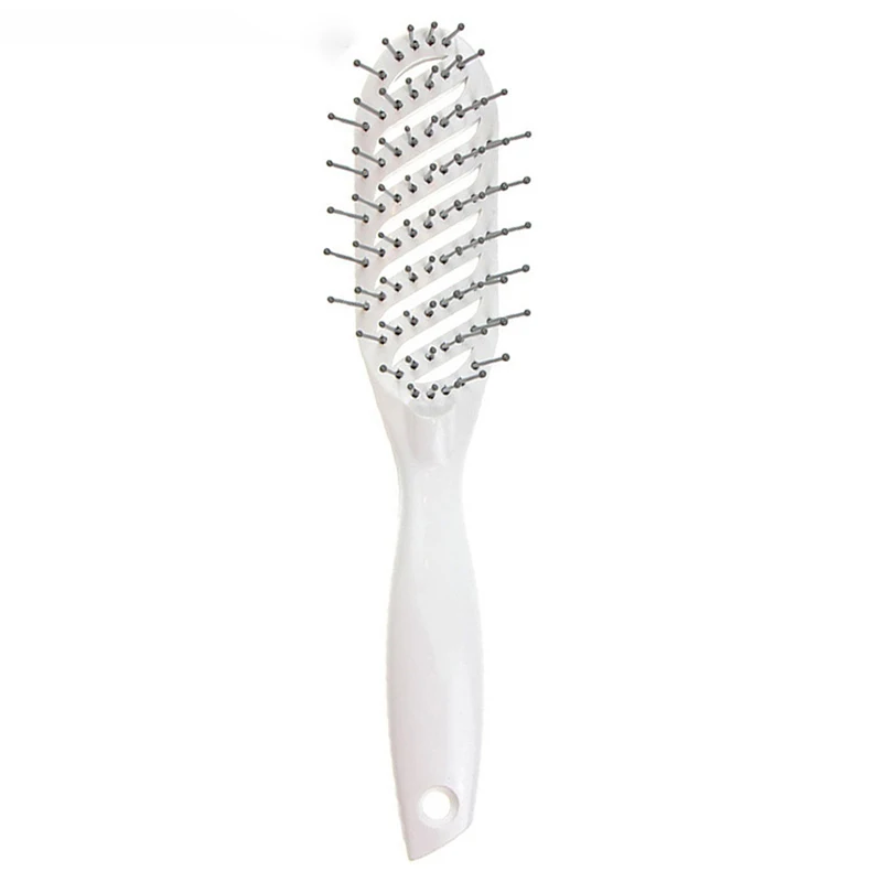 Nhựa Lược Massage Nhỏ Cong Phong Cách Chống Tĩnh Điện Bàn Chải Tóc Làm Tóc Chuyên Nghiệp Ướt/Khô Kép Tạo Kiểu dụng Cụ