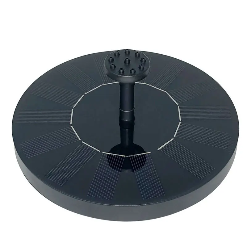 Solar Bird Bath Fountain with Feeder Floating Pond Pump Waterfall Garden Decor for Attracting Wild Birds