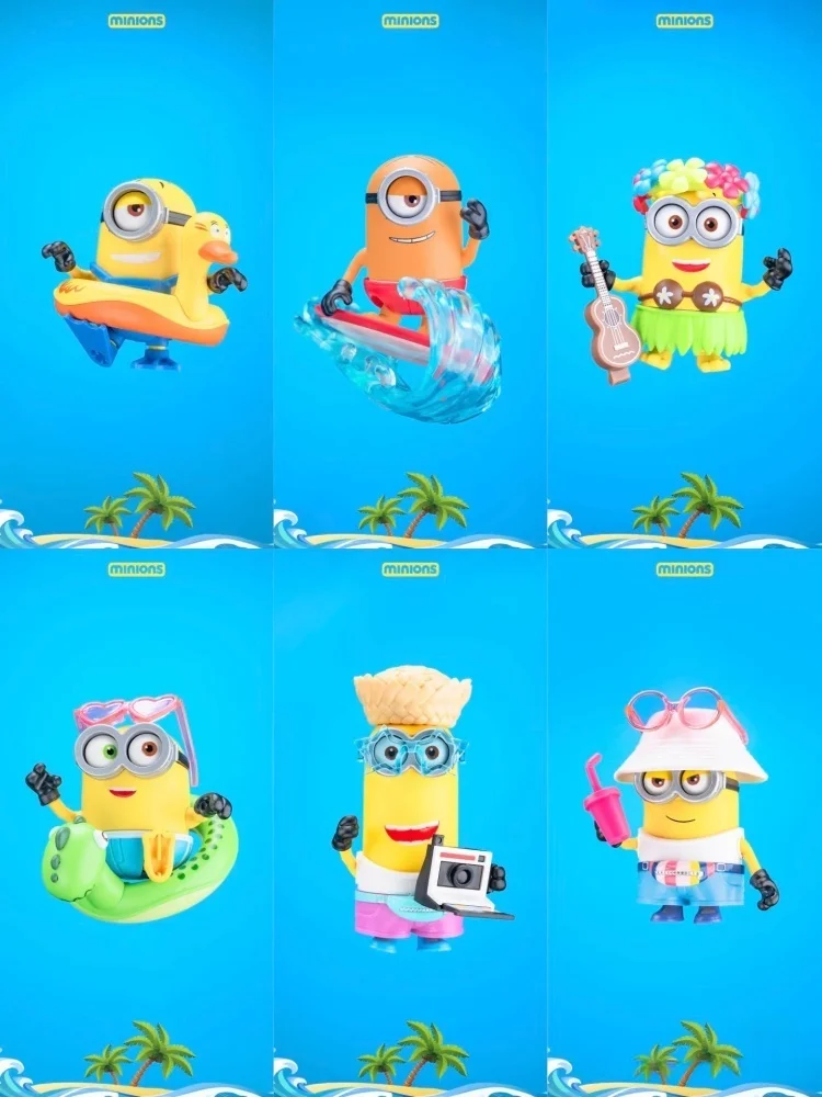 New Blokees Minions Building Block Toy Bob Dave Phil Caveman Kevin Tim Stewart Action Figures Model Blind box Kids Birthday Gift