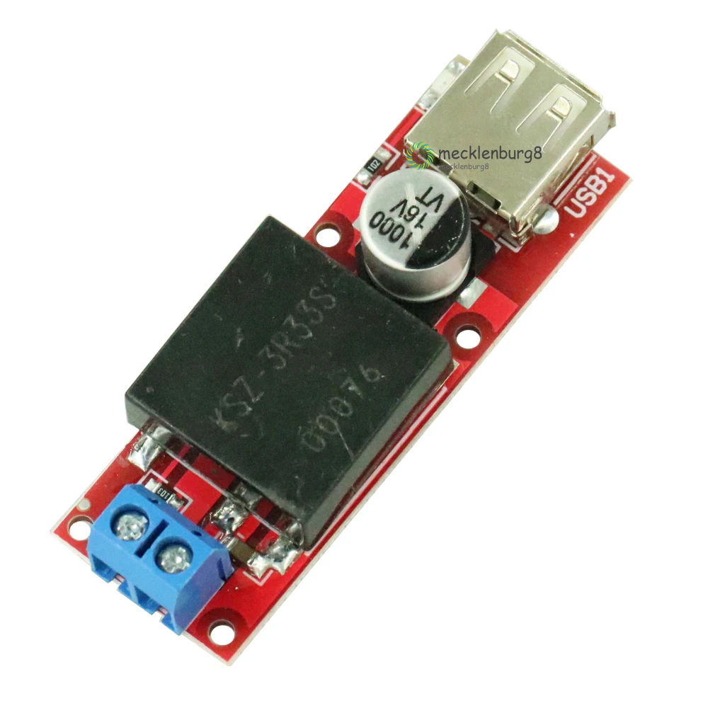 5 V USB Output Converter DC-DC DC 7 V-24 V 12 V to 5 V 3A Step-Down Buck KIS3R33S Module KIS-3R33S Step Down Power Supply Module