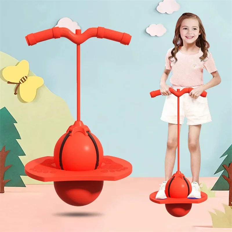 Frog jumping helps grow high elastic balance ball wear-resistant balance platform elastic ball outdoor sports children's toys
