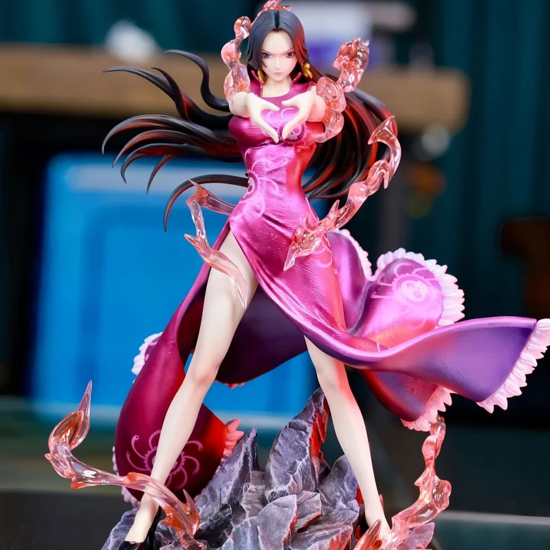 

One Piece Anime Figure - Boa Hancock Heart Gesture PVC Model Collectible Shichibukai Resonance Series Statue for Fans