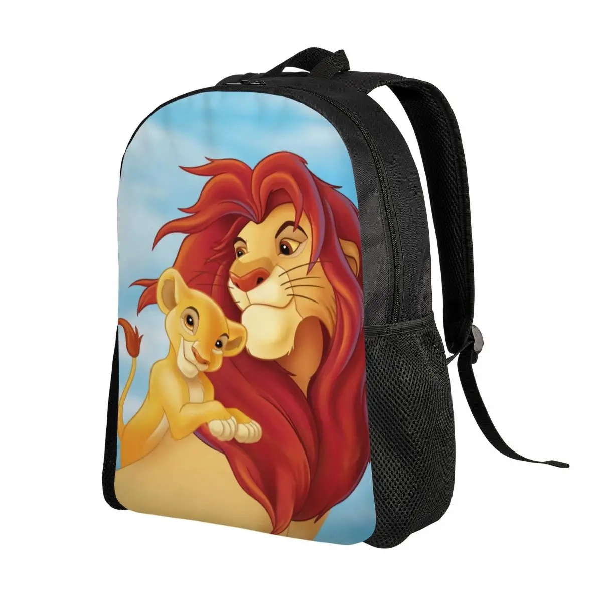 Custom 3D Printing King Lion Simba Backpacks for Boys Girls Hakuna Matata School College Travel Bags Women Men Bookbag