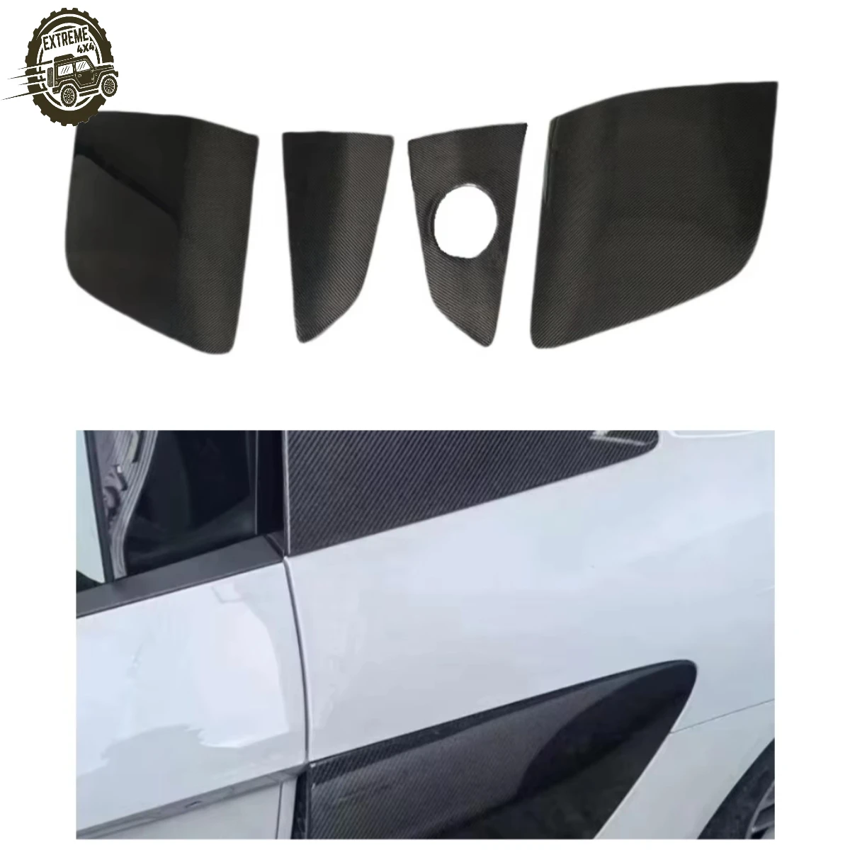 

OEM Style True Carbon Fiber Side Blade Door Panel for R8 2016-2023 Exterior Accessories Body Kits