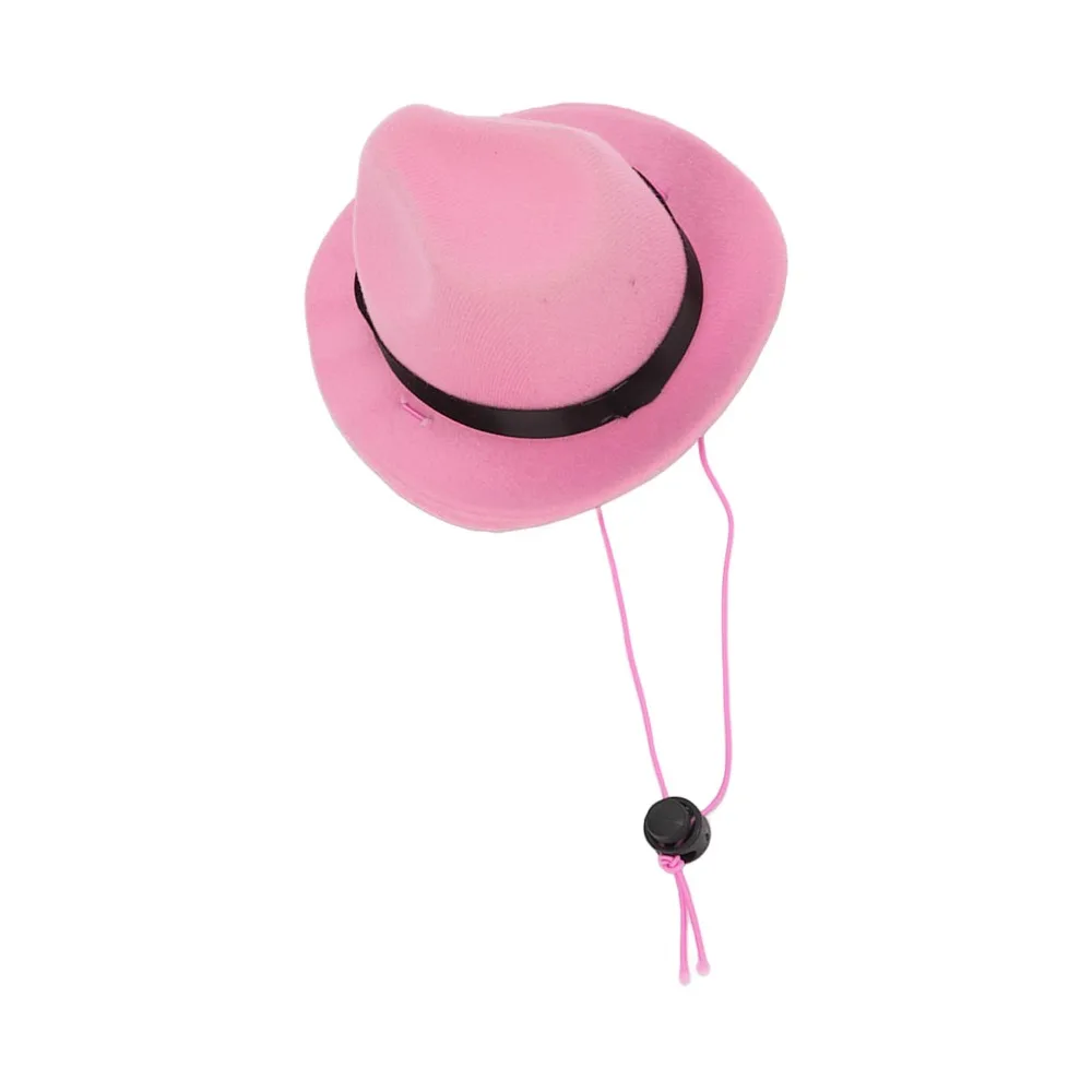 Mini Size Pet Cowboy Hat Light Weight Soft Texture Dog Cowboy Hat Classic Style Multiple Colors Cat Mini Hat Daily Wear