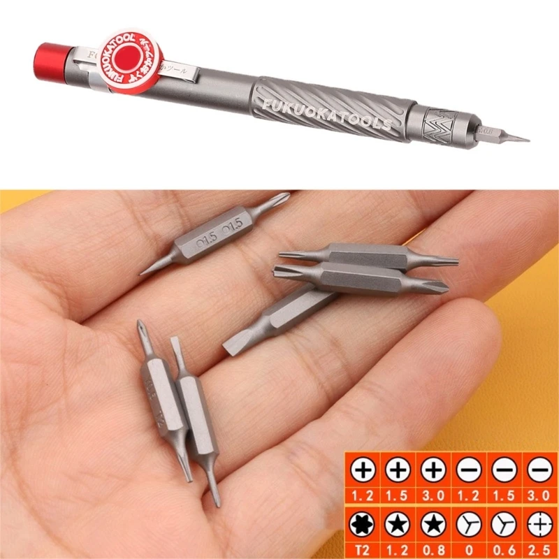 Pen Screwdriver Tool 13 in 1 Pocket Screwdriver Multi-Function Mini Gadget Repair Tools for Phones Computers M4YD