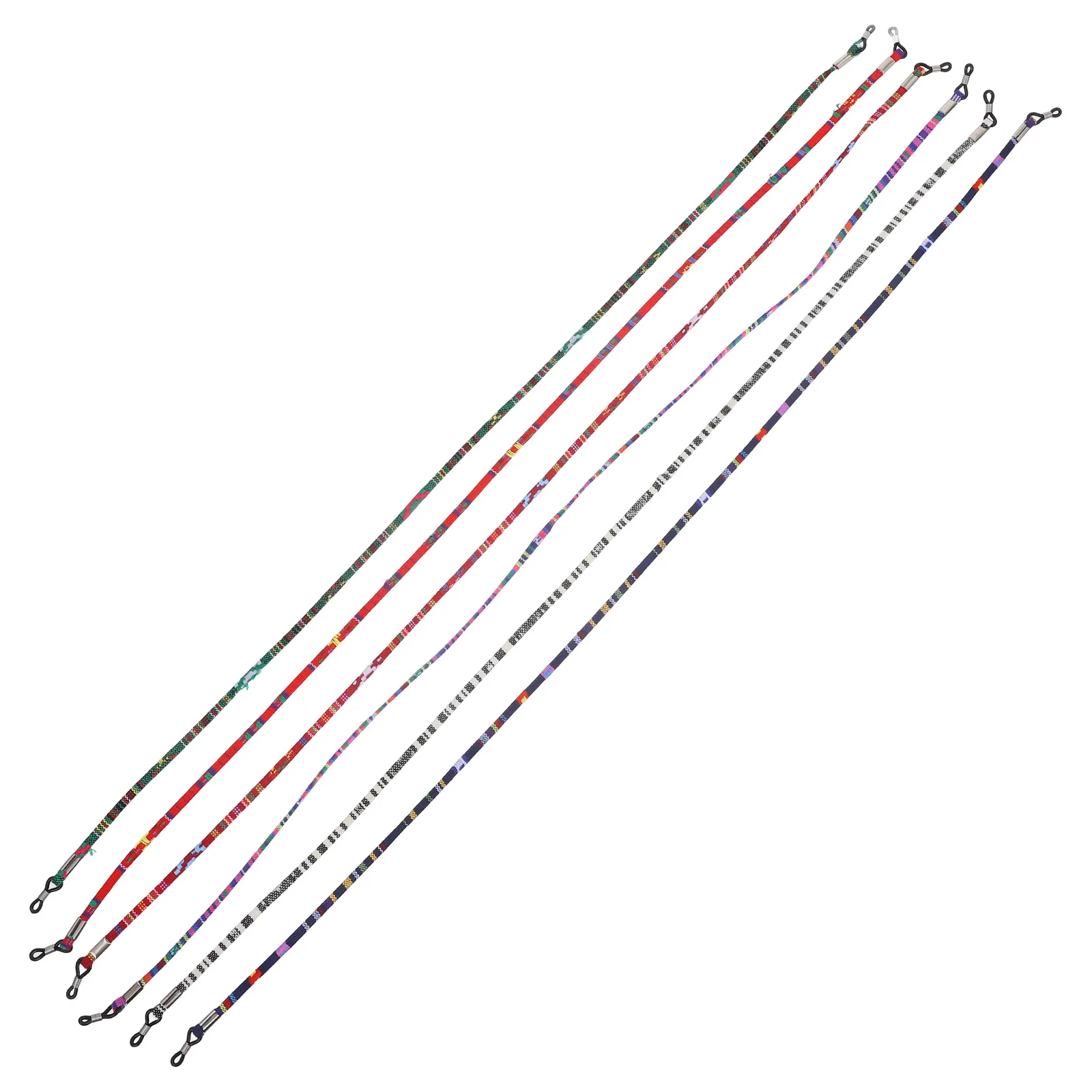 

6pcs Eyeglasses Chain Cute Holder Around Neck Strap Non Slip Cord for Women Men Flexible Material Compatibility Optical Reading