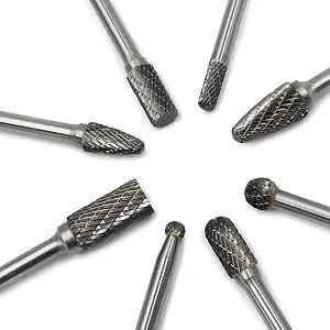 8 Stück/Set Durchmesser. 6/8/10/12 mm 1/4 Zoll (6 mm) Schaft Wolframkarbid-Frässtifte Bit Double Cut CNC-Gravur für Metall, Stahl, Aluminium – Detail 4