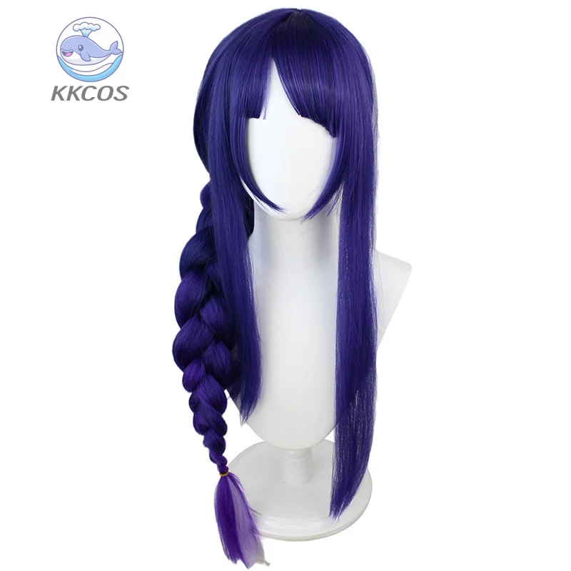 Genshin Impact Raiden Shogun Baal 코스프레 의상 가발 신발이 포함된 풀 세트 게임 코스프레 이벤트 할로윈을 위한 여성 의상