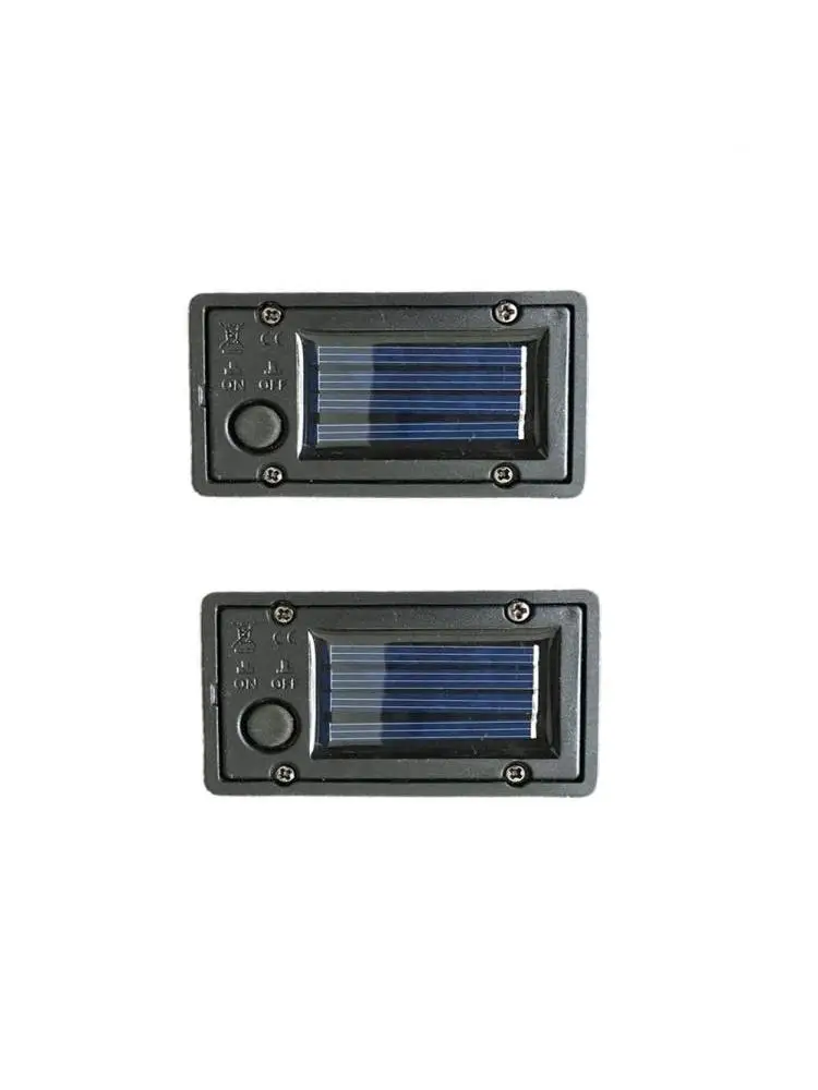 Lampes solaires de remplacement avec ampoules LED, 2 pièces, facile à installer, marche/arrêt automatique, résistantes aux intempéries pour l'éclairage du jardin et des chemins