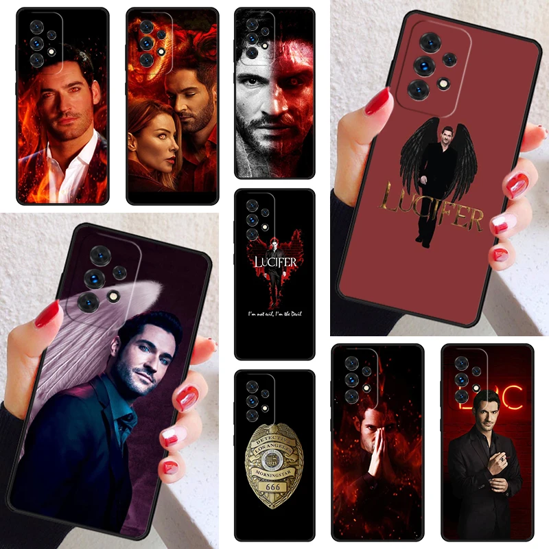 American TV Lucifer Phone Case Cover For Samsung Galaxy A52 A72 A73 A20e A21S A50 A70 A11 A12 A42 A31 A40 A51 A71 A32 A80 A91