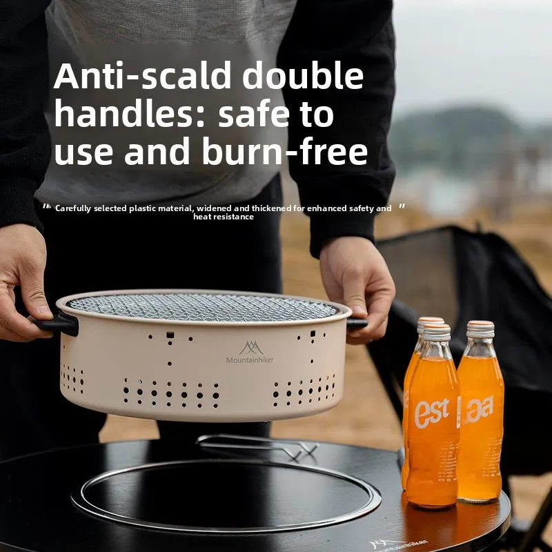 

Winter Charcoal Grill Set - Portable BBQ with Tea Making Function for Outdoor Campin