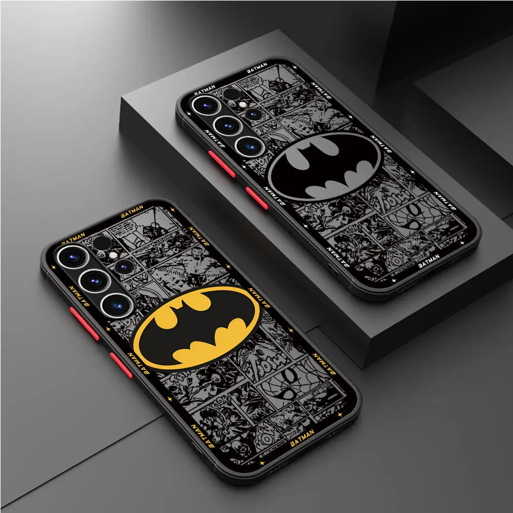 B-Batman Hero Phone Case for Samsung S24 S23 S22 S21 S20 S10 S9 Plus S24 S23 S22 S21 S20 Ultra S23 S21 S20 FE S10 4G S10 Lite