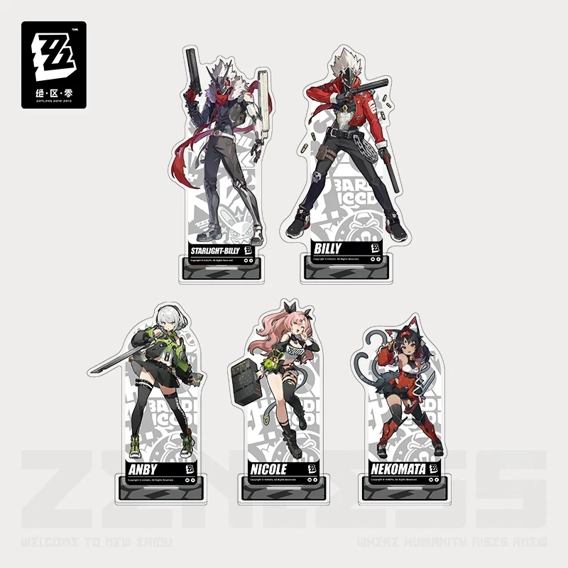 Официальные оригинальные фигурки персонажей из серии Zenless Zone Zero, акриловые подставки, сувениры, подарки, серия 
