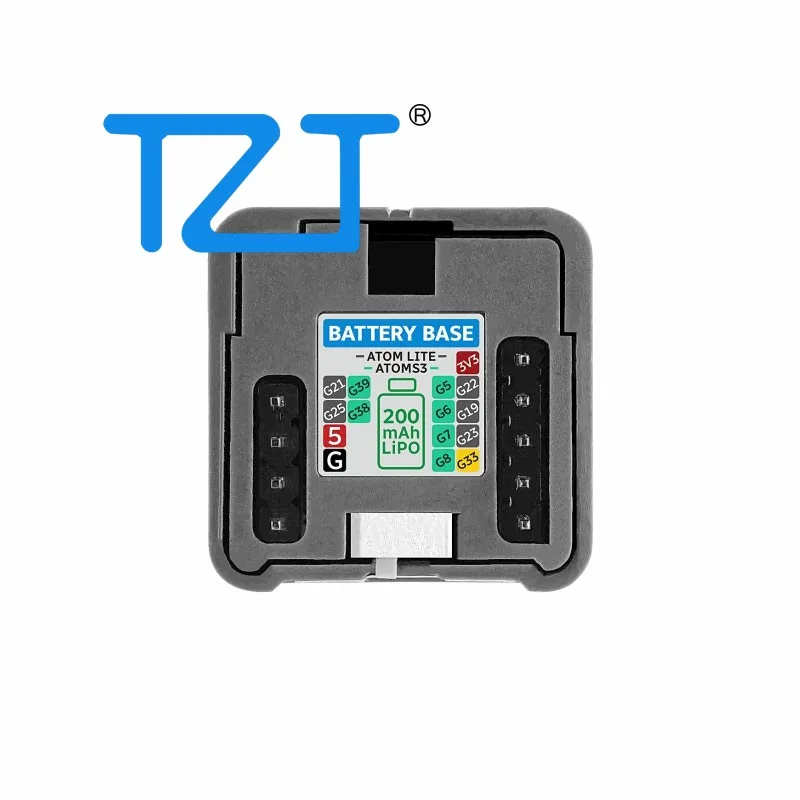 TZT M5Stack Atomic Battery Base Portable Power Base Built-in 200mAH Battery ETA9085E10 Boost Chip