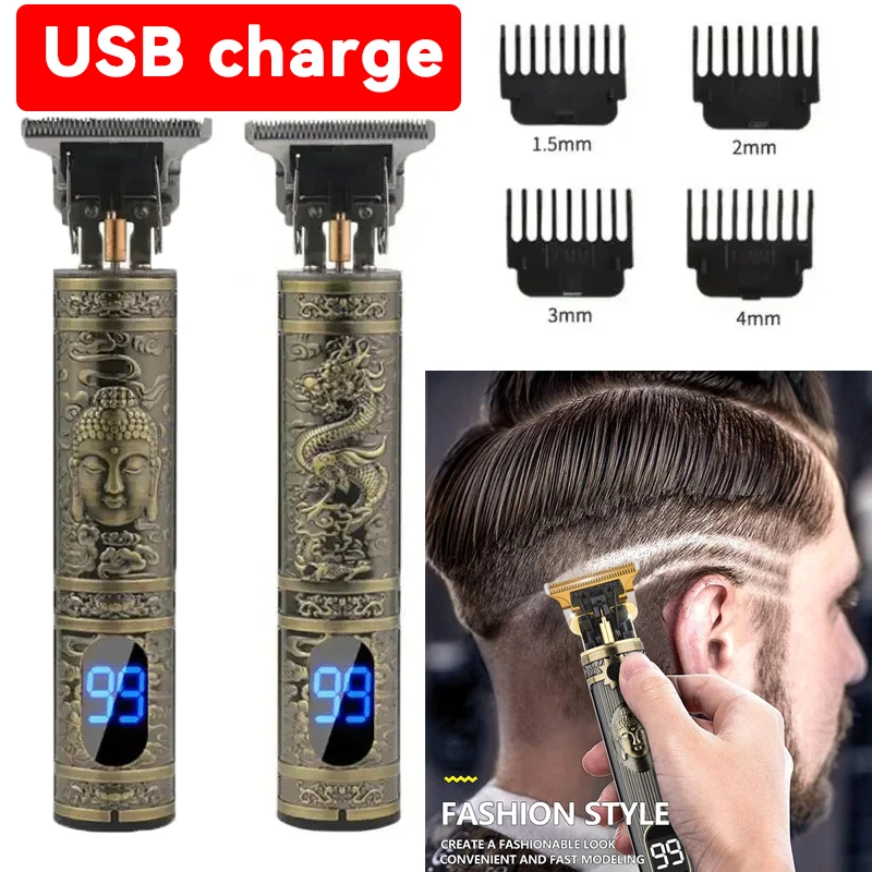 T9 Cordless Electric Hairber Shaver Hair Trimer Home Appliances Travel Barber Razors Shaving Machine for Men Trimmer Man