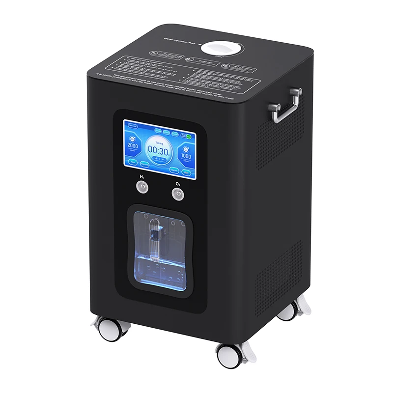 

3000ml large flow adjustable hydrogen and inhaler digital screen time setting electrolytic water generator