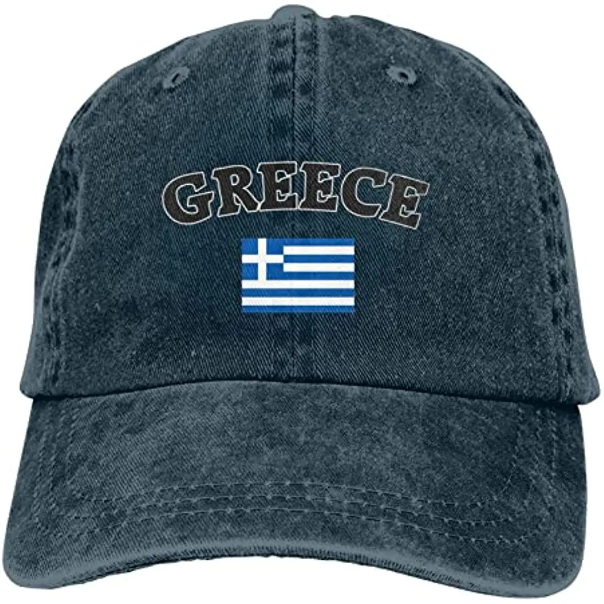 Greek Flag of Greece Denim Hats for Mens Womens Baseball Caps Casquette Black Hats Mens Cap Kpop Caps for Men Adult