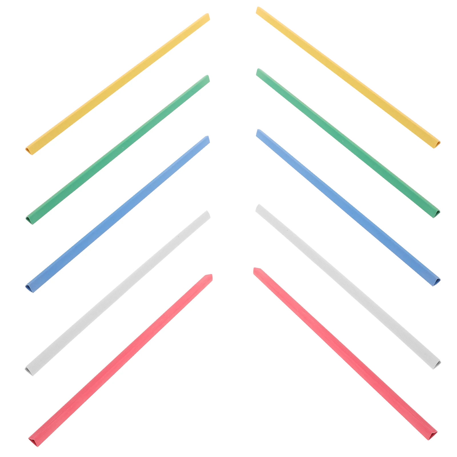 30pcs Slide Binders For Book Binding Bars Plastic Slide Binder Report Covers Sliding Bars Colored File Folder Loose Leaf Binder