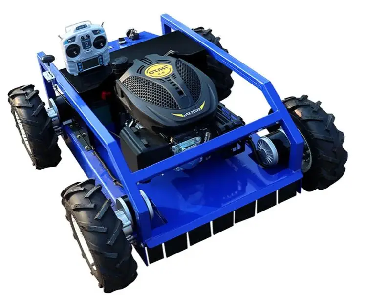 Maßgeschneiderter selbstfahrender Rasenmäher für den Garten, vollautomatischer Unkrautjäter, Rasenmäher, Raupen-Rasenmäher mit Fernbedienung