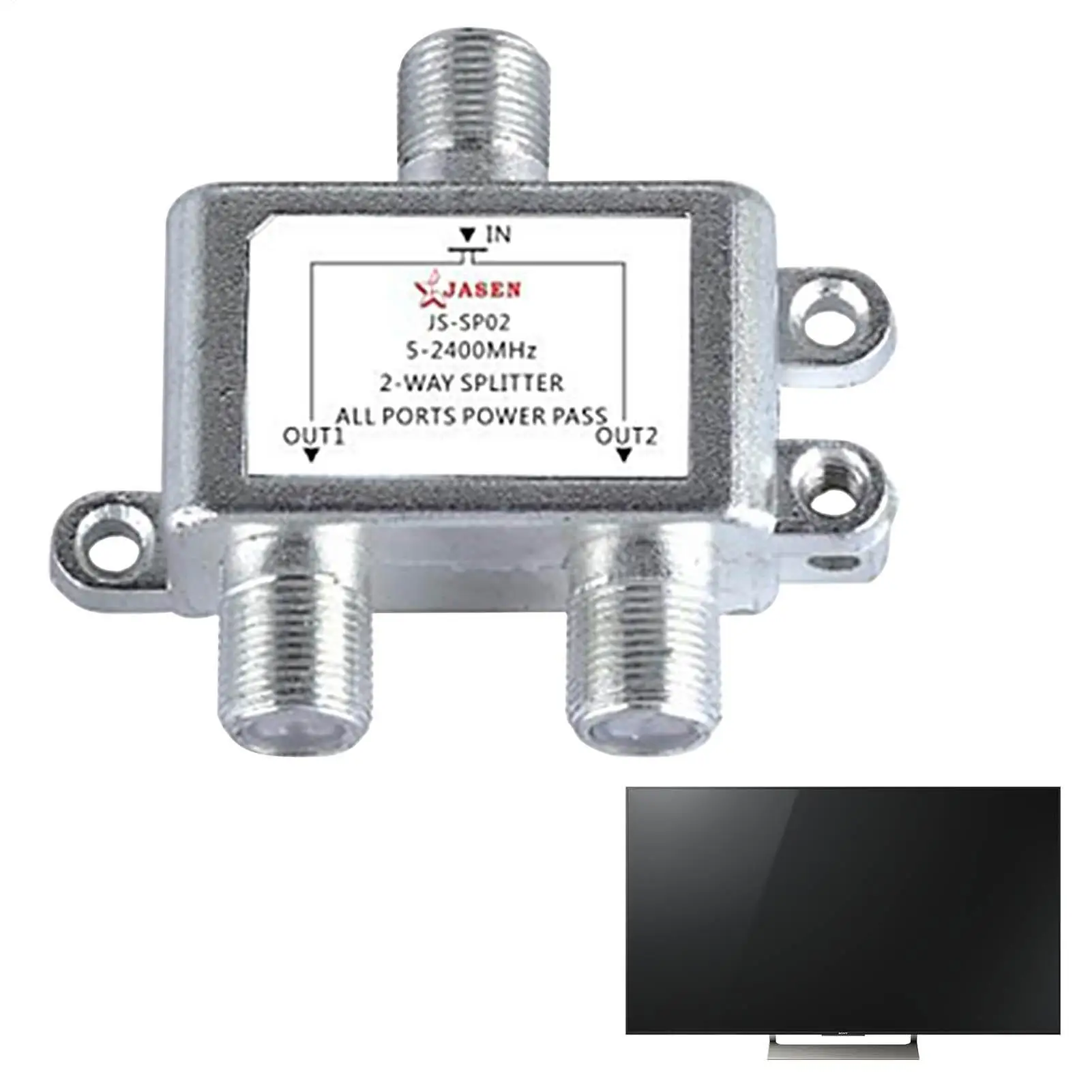 Practical 2 In 1 Dual-use 2 Way Port TV Signal Satellite Sat Coaxial Diplexer Combiner Splitter Combiners Cable Switch Switcher