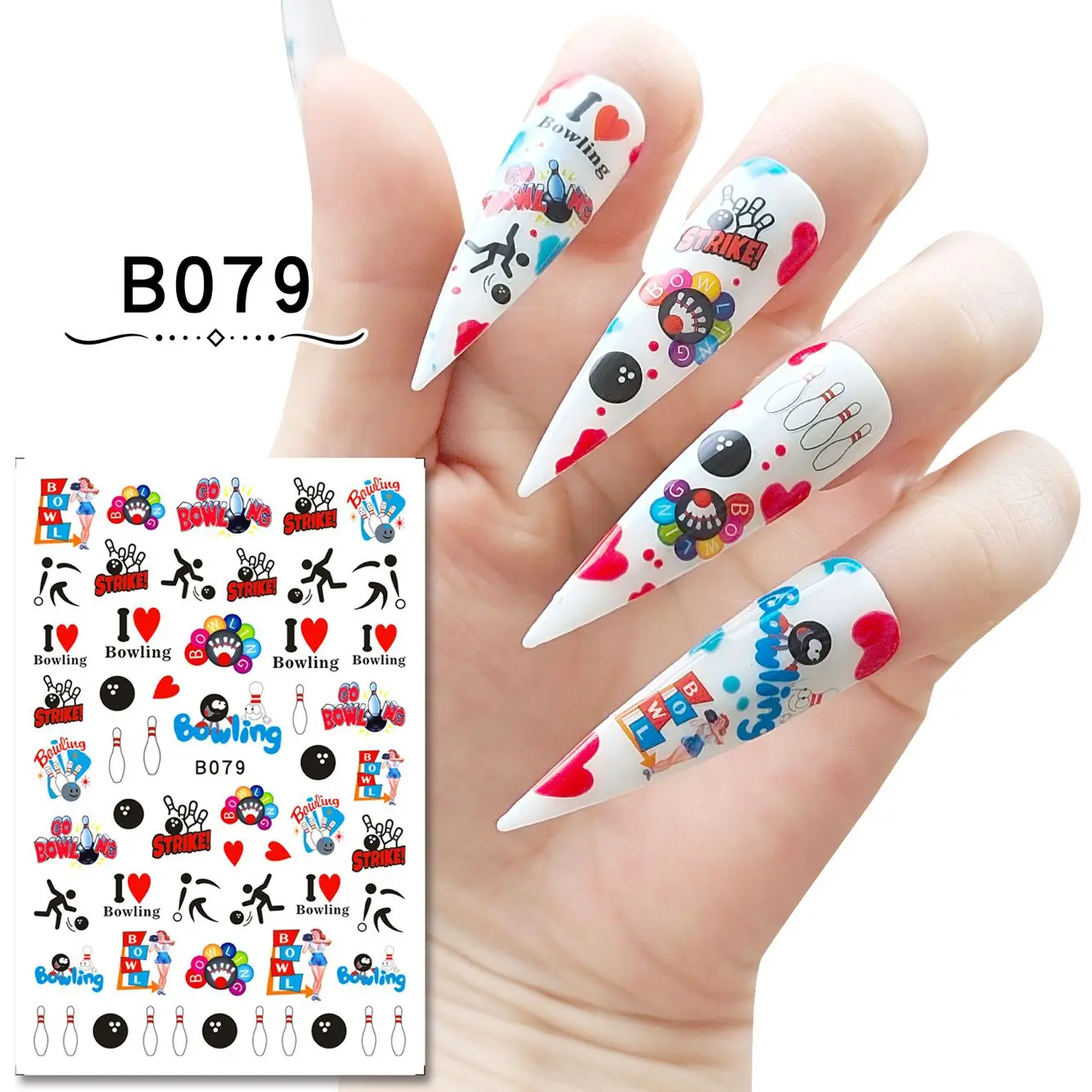 1 PCS Sports Style Nail Art Decorations Stickers Rugby Basketball Football Soccer GameDecals Slider Wraps Manicure Decor Supply