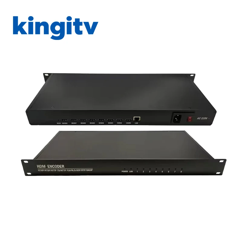 

8-канальный HDMI-кодер iptv Live 8-канальный стример H.264 1U Rack Video Encoder