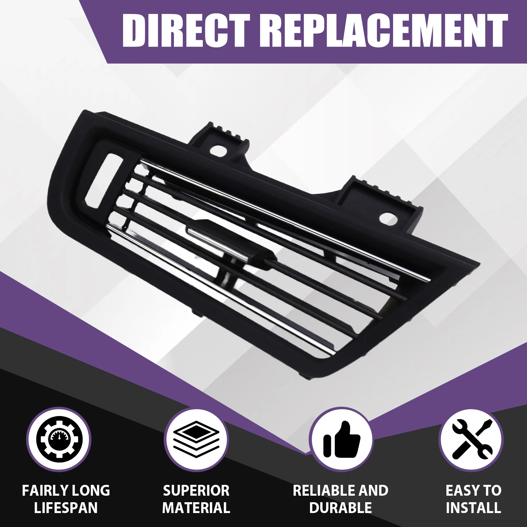 

Auto Accessories For BMW 5 Series For F10 F18 2011-2017 Dashboard Air Conditioning Vent Grille Outlet 64229166890