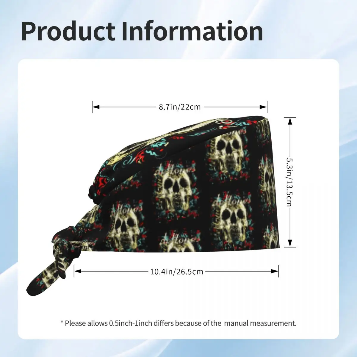 Banda de metal deftones respirável esfrega chapéu cirúrgico esfrega bonés unisex enfermagem chapéus de cabelo trabalho esfrega chapéu para farmácia hospitalar