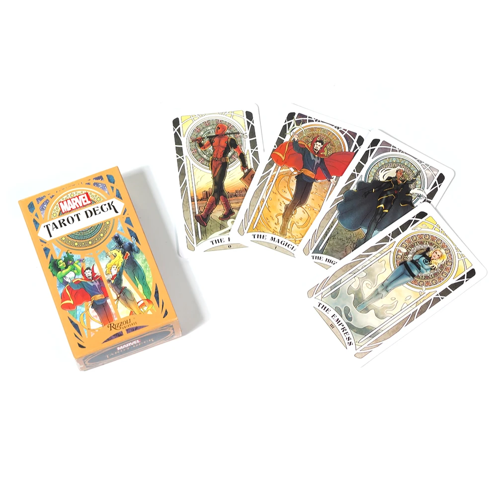 Marvel Tarot Look into the future with this lavishly illustrated tarot deck newly commissioned artwork of the Marvel Comics cano