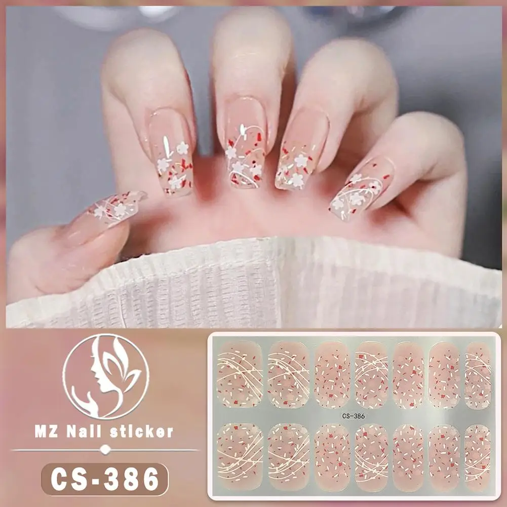 Nail Sticker Panda No-bake Gel Nail Oil Film Attached Film Style Nail Film Sticker Sticker Nail Chinese Waterproof L8T3