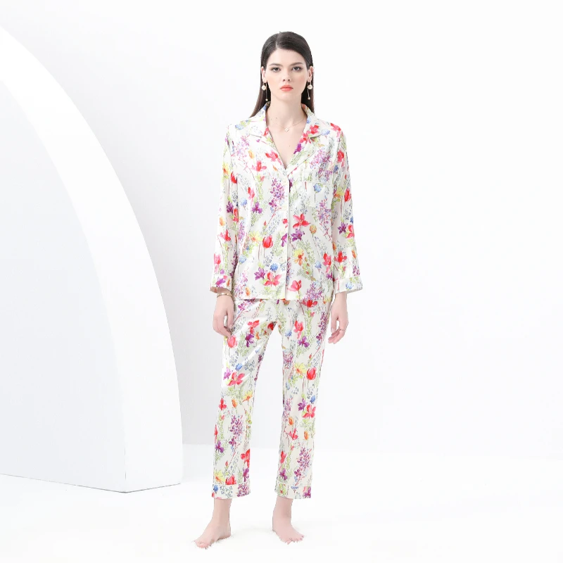 

Early Spring Casual Printed Spwear Set with Trim Long Sve Long Pants Two Piece Suit for Men And Women